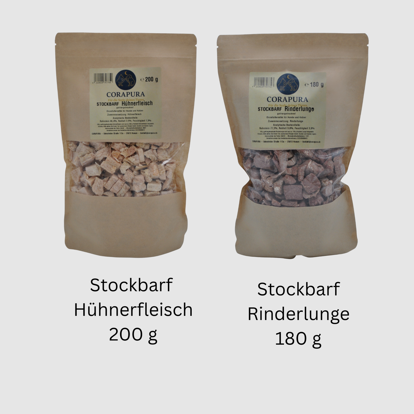 Stockbarf Hühnerfleisch & Rinderlunge