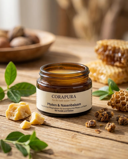 CORAPURA Pfoten & Nasenbalsam – Intensiv-Schutz für Pfoten & Nase (50 ml)