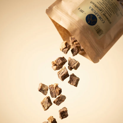 STOCKBARF Lammfleisch– Proteinreicher Snack für Hunde & Katzen (200 g)