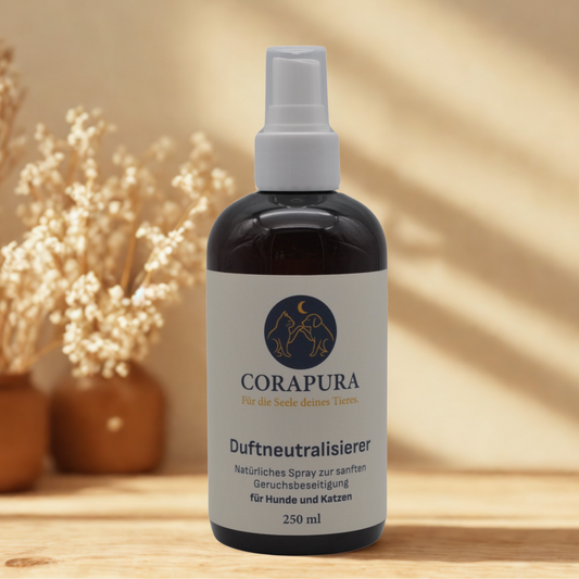 CORAPURA Duftneutralisierer - natürliches Spray zur sanften Geruchsbeseitigung für Hunde und Katzen 250 ml