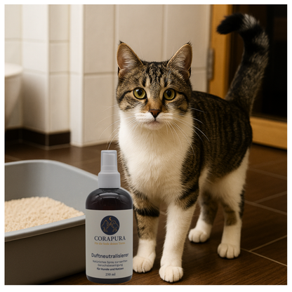 CORAPURA Duftneutralisierer - natürliches Spray zur sanften Geruchsbeseitigung für Hunde und Katzen 250 ml