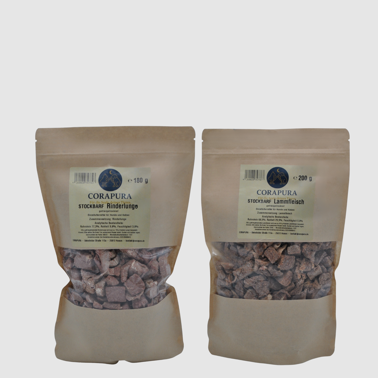 Stockbarf Rinderlunge & Lammfleisch